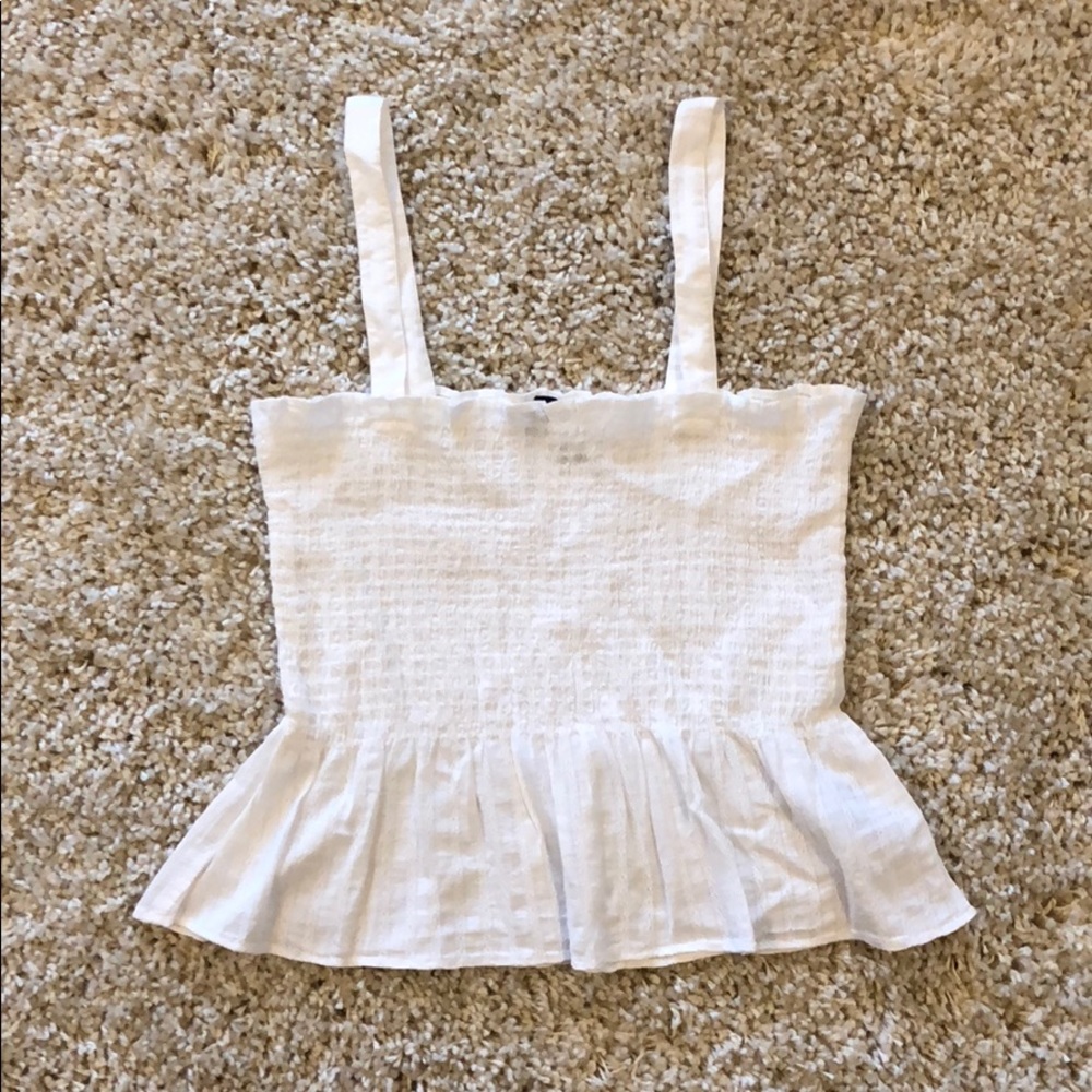 Smocked Babydoll Tank Top